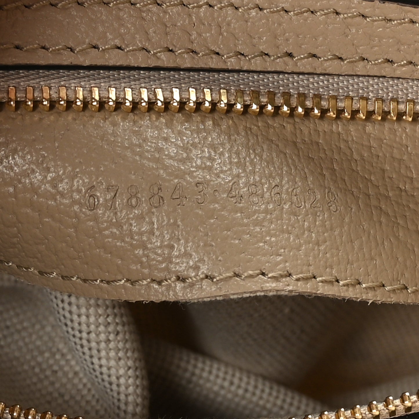 GG Supreme Monogram Textured Dollar Calfskin Web Small Jackie 1961 Hobo Beige Mystic White Oatmeal