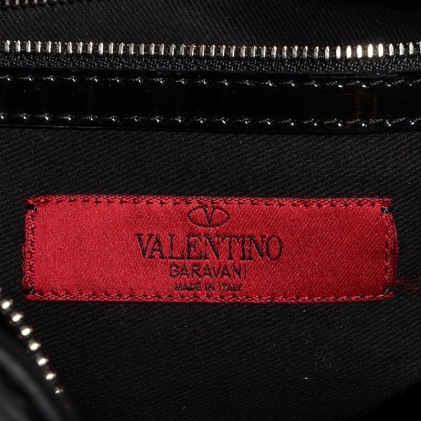 Patent Belted Histoire Tote Black