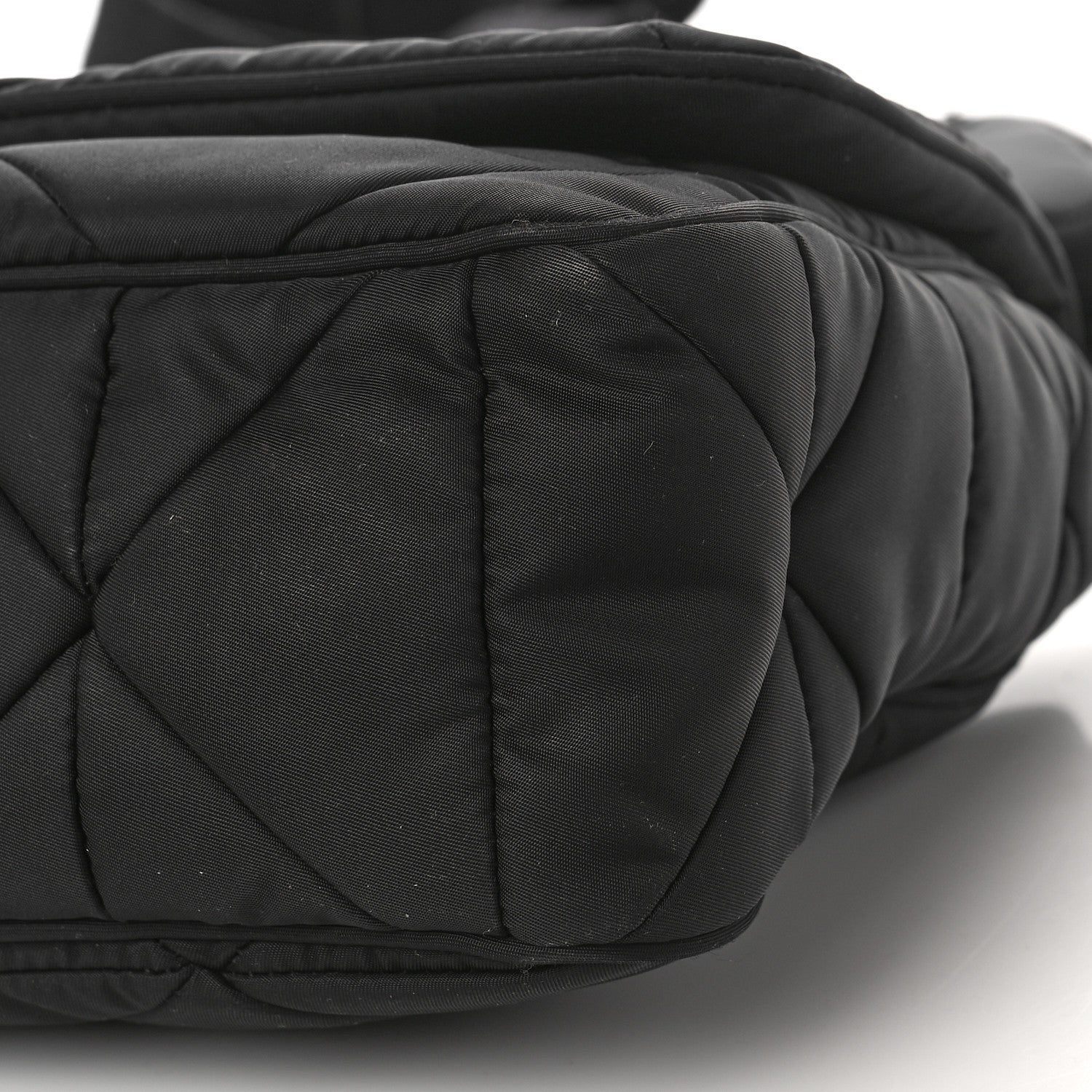 Prada Re-Nylon Quilted Padded Flap Shoulder Bag Black 8 of 9