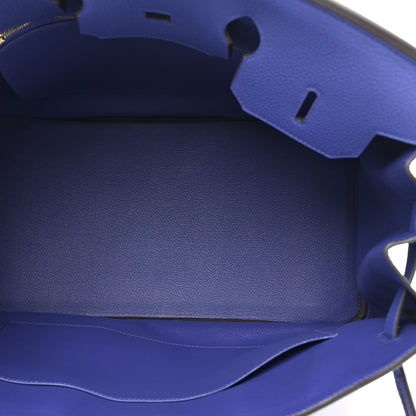 Hermes Togo Birkin 35 Bleu Electrique 5 of 12