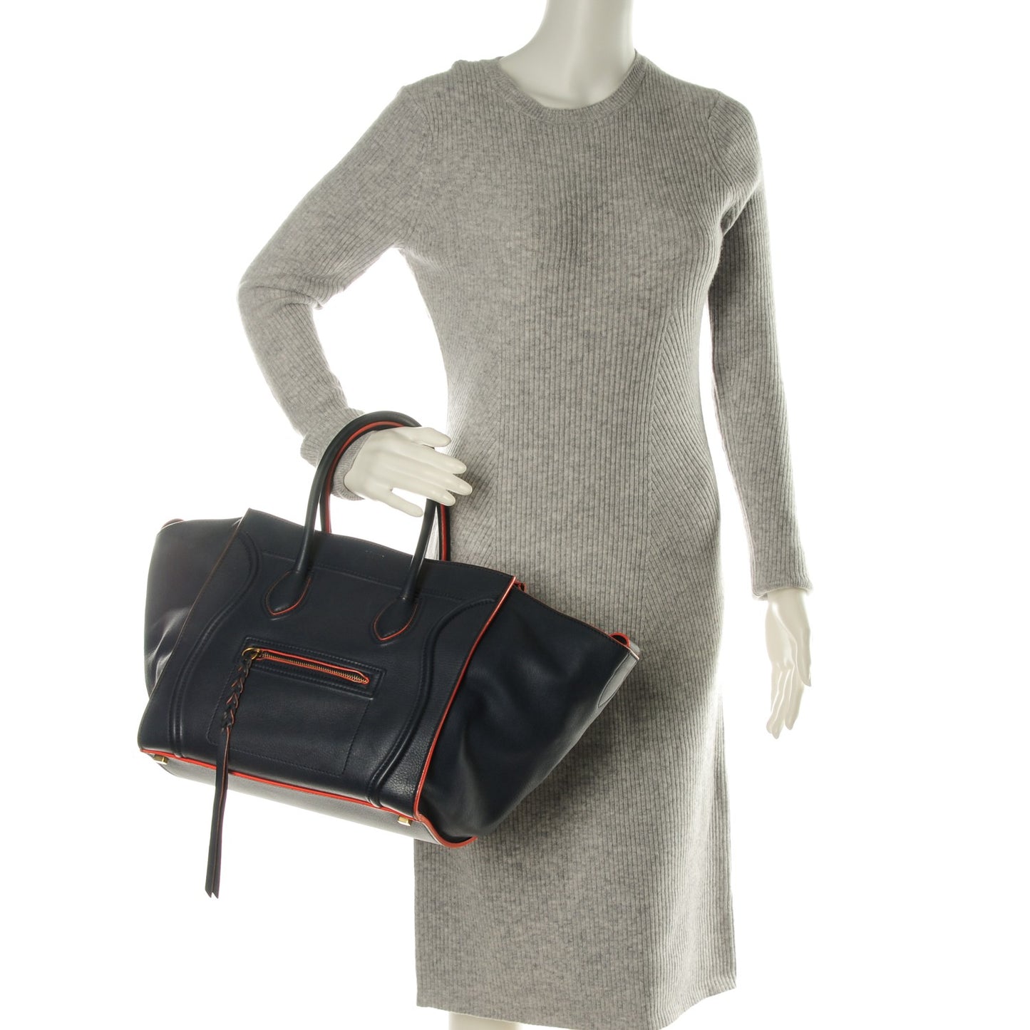 Supple Calfskin Medium Phantom Luggage Midnight