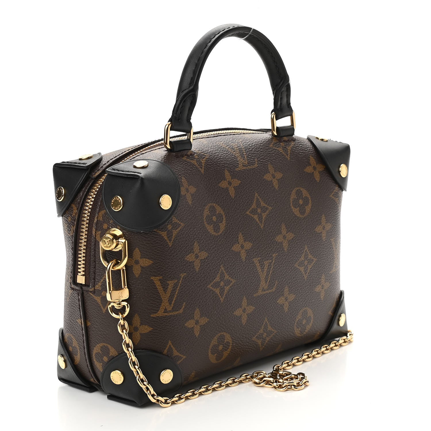 Louis Vuitton Monogram Petite Malle Souple Black 3 of 9