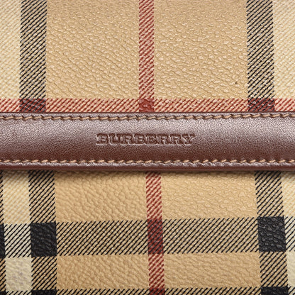 Burberry Haymarket Check Compact Wallet Brown 6 of 10