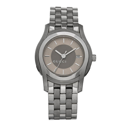 Gucci Stainless Steel 27mm 5500L Quartz Watch Brown 1 of 4