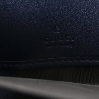 Gucci Calfskin Matelasse GucciGhost GG Marmont Zip Around Wallet Blue Agata Hibiscus Red 12 of 16