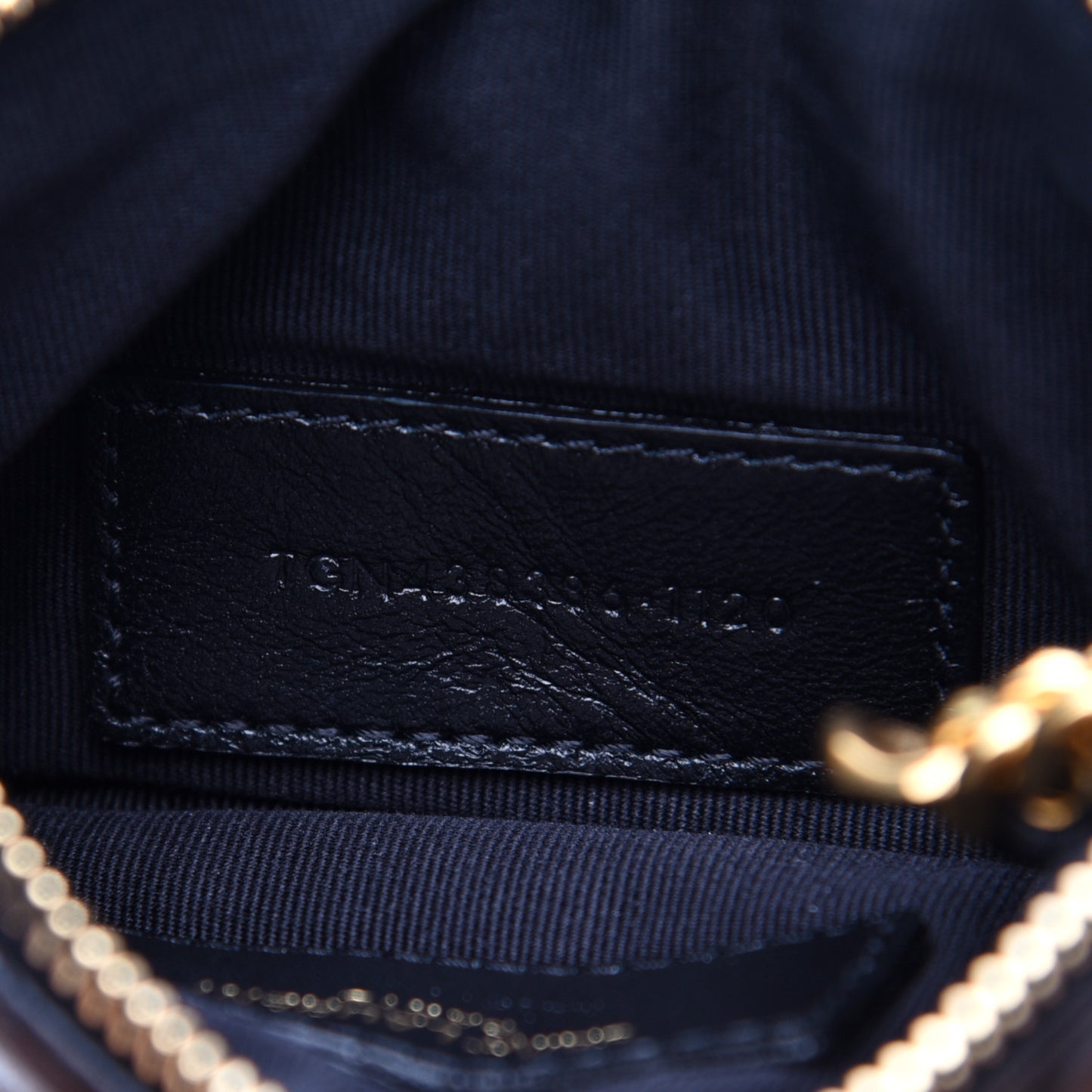 Calfskin Matelasse Monogram Key Pouch Black