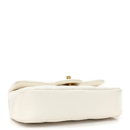 Chanel Lambskin Quilted Mini Heart Charms Flap White 4 of 9