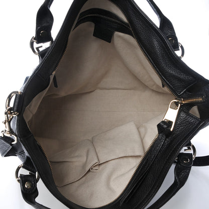 Gucci Pebbled Calfskin Medium Miss GG Top Handle Bag Light Cuir 6 of 8