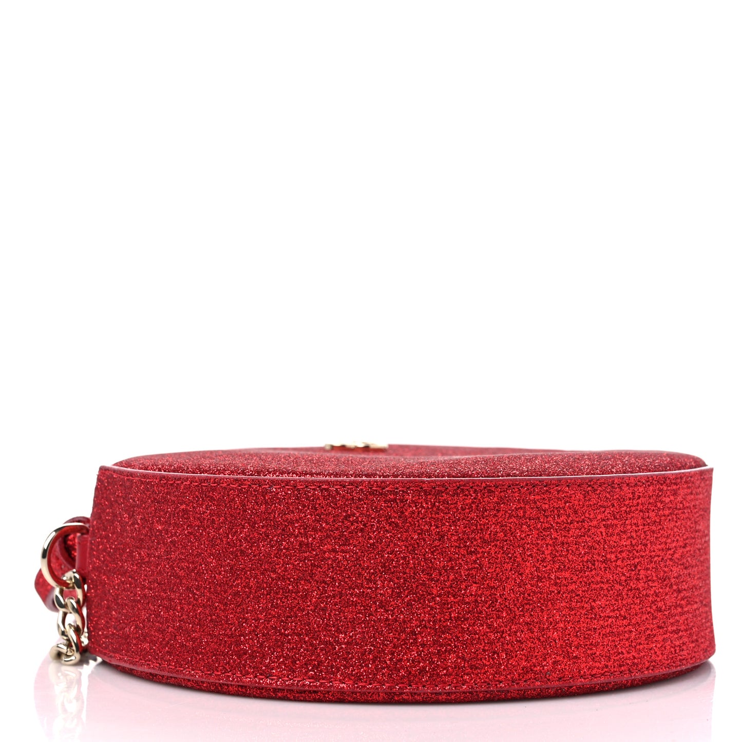 Glitter Round Crossbody Red