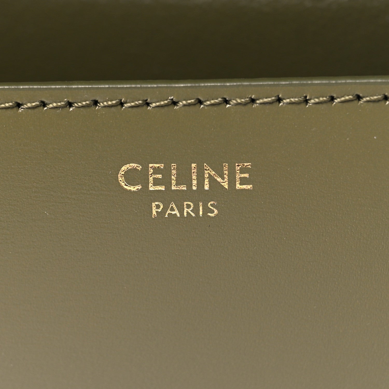 Celine Box Calfskin Classic Box Medium Flap Bag Army Green 7 of 12