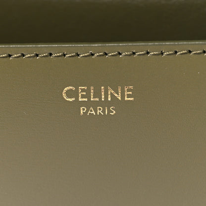 Celine Box Calfskin Classic Box Medium Flap Bag Army Green 7 of 12