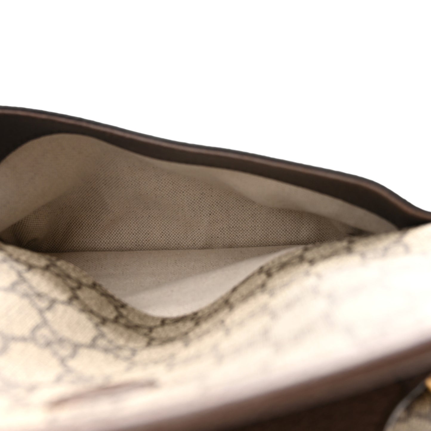 GG Supreme Monogram Web Small Neo Vintage Double Flap Messenger Bag Beige New Acero