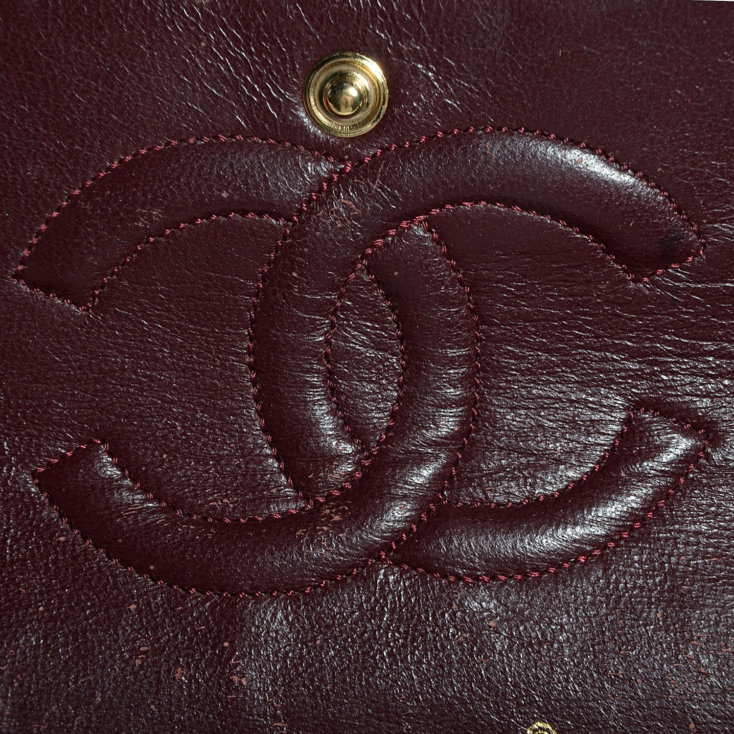 Chanel Lambskin Medium Double Flap Navy Blue 7 of 9