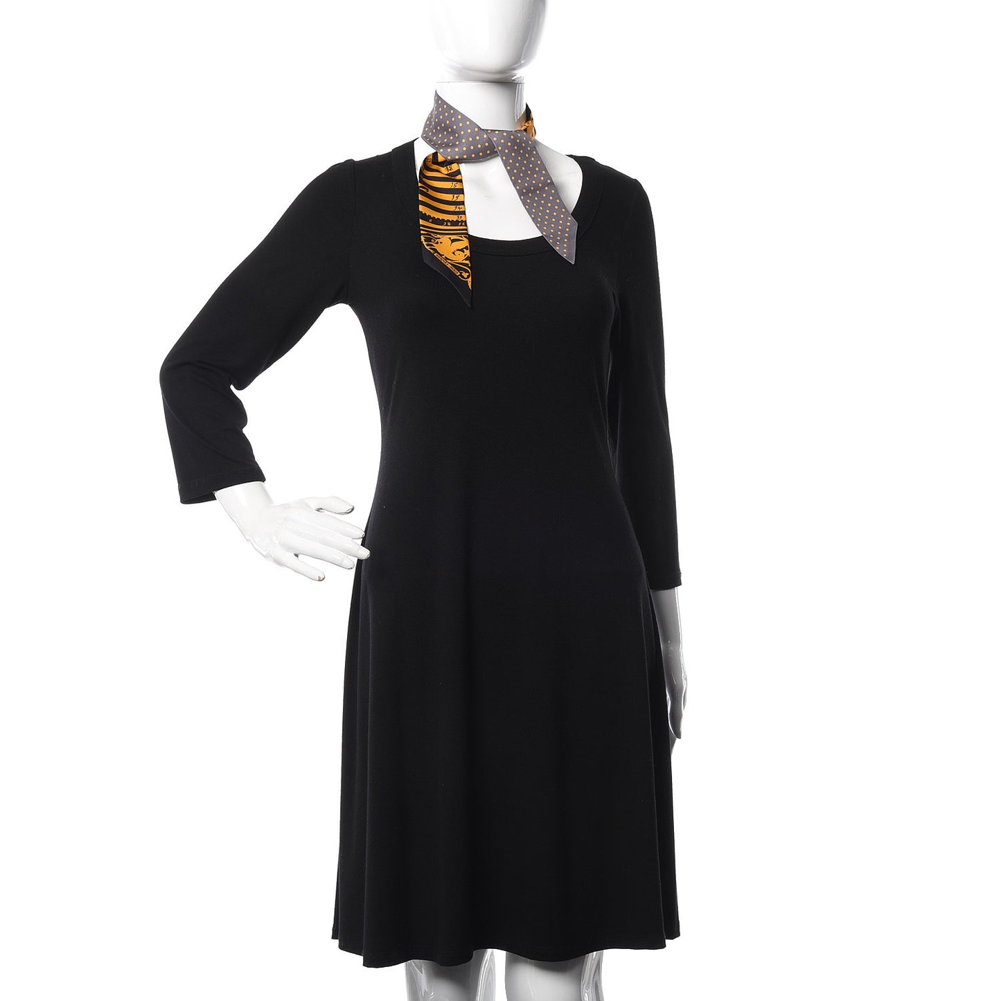 Silk Astrologie a Pois Twilly Ebene Curry Gris