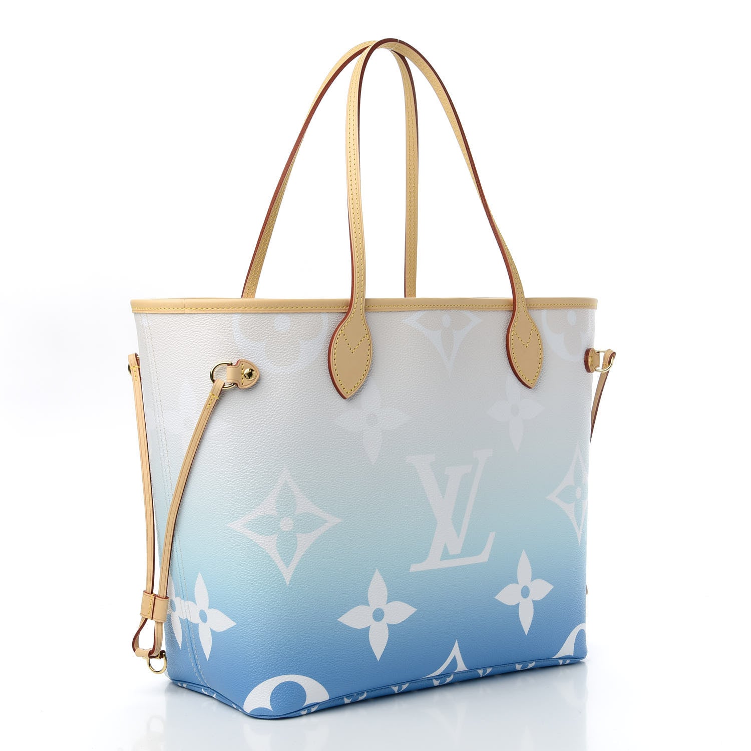 Louis Vuitton Monogram Giant By The Pool Neverfull MM Blue 3 of 9