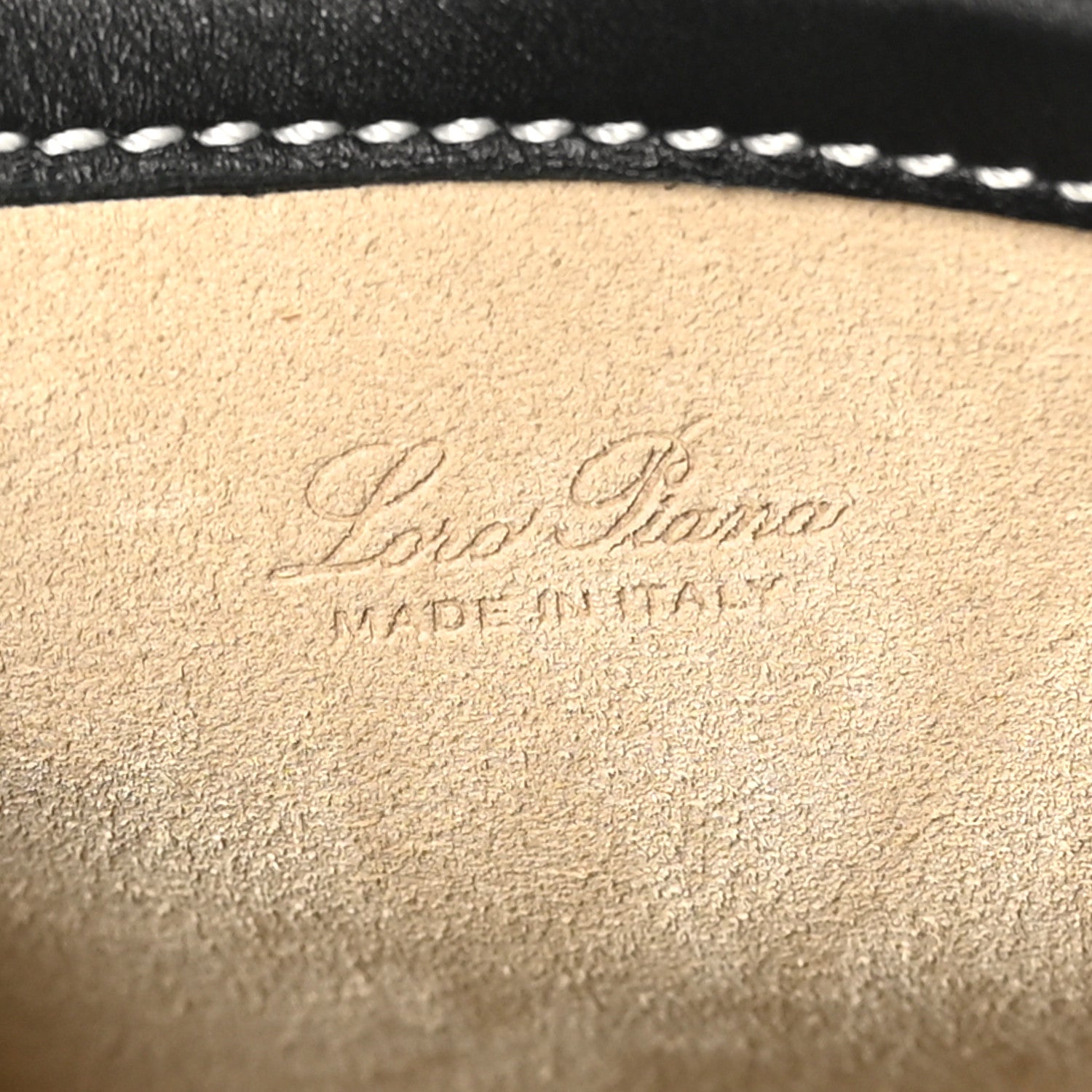 Loro Piana Smooth Calfskin Micro Bale Bag Black 6 of 9