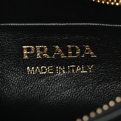 Prada Re-Nylon Spazzolato Mini Arque Shoulder Bag Black 6 of 10