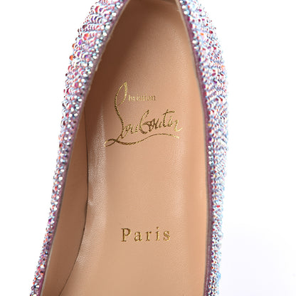 Christian Louboutin Suede Burma Strass Gozul Flats 36 Aurora Boreale 7 of 8
