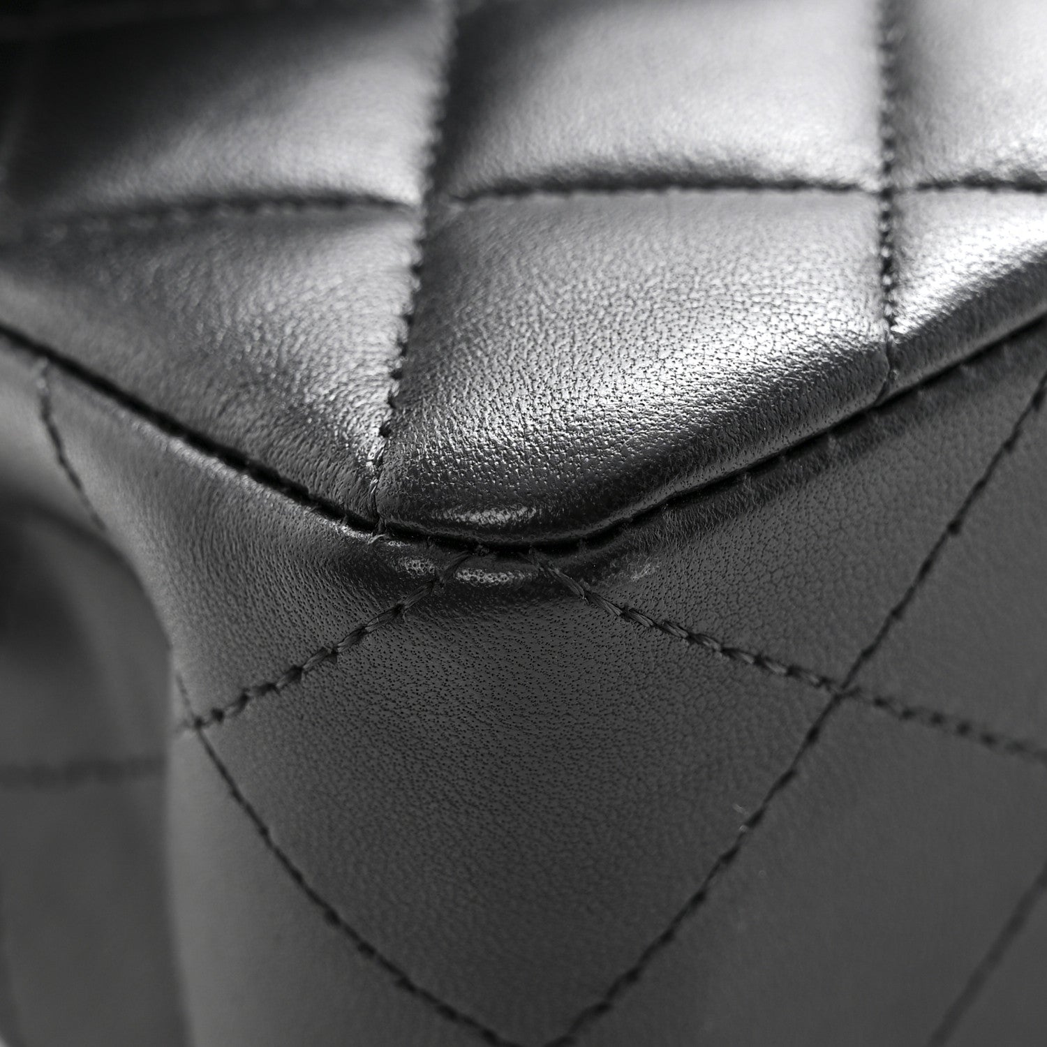 Chanel Lambskin Quilted Small Double Flap Black 13 of 14