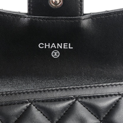 Chanel Lambskin Quilted Flap Card Holder Black 6 of 8