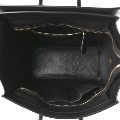 Celine Drummed Calfskin Nubuck Micro Tri-Color Luggage Stone 5 of 9