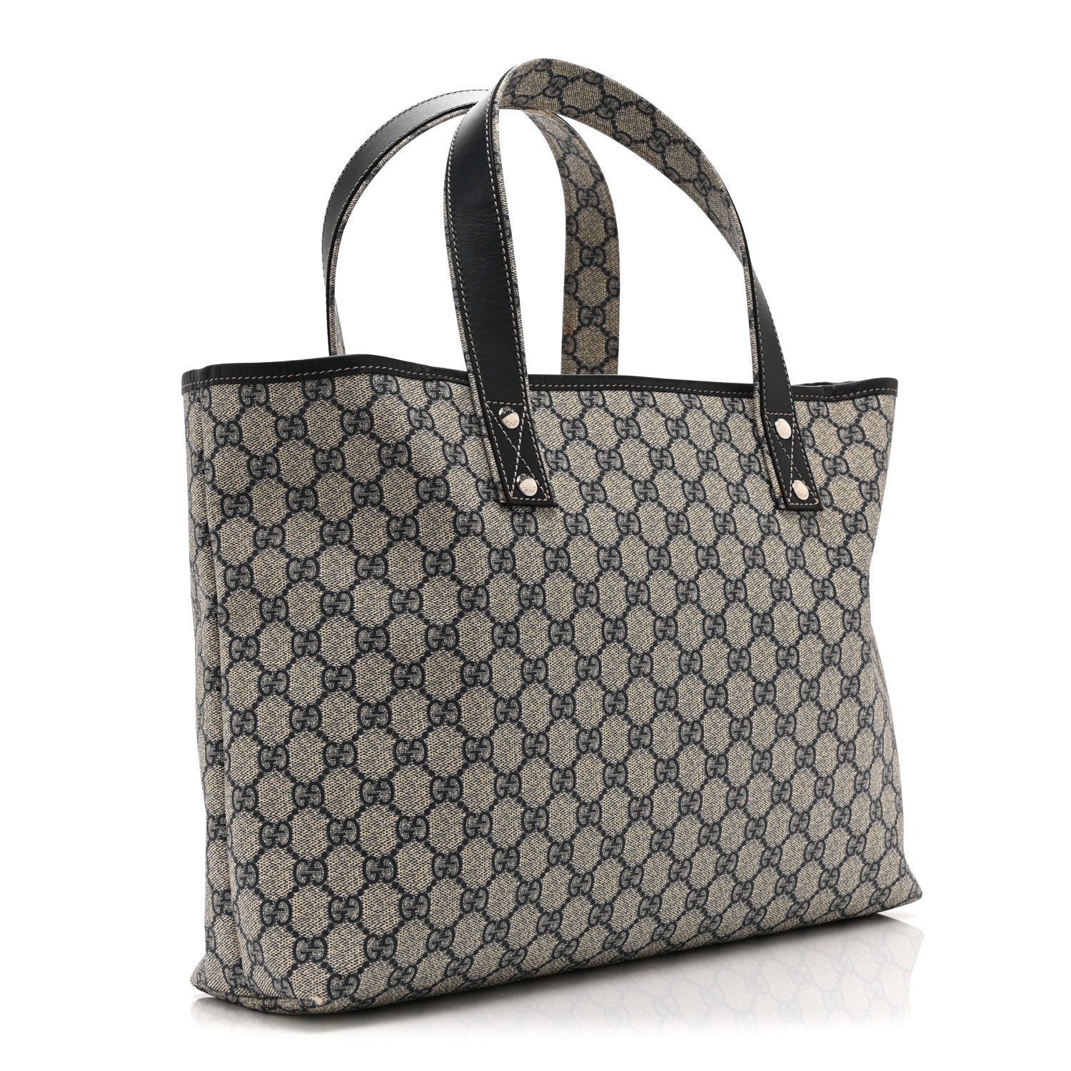 Gucci GG Plus Monogram Medium Signature Web Loop Tote Navy 3 of 10