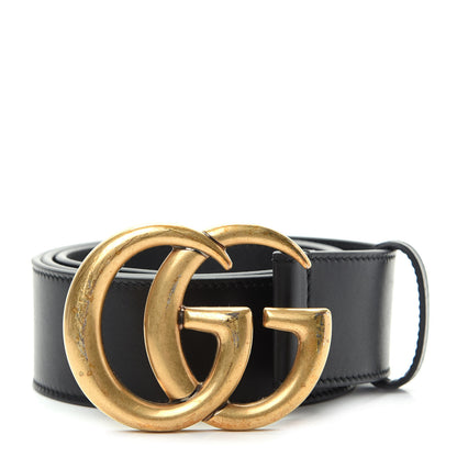 Gucci Calfskin Double G 40mm Belt 75 30 Black 1 of 7
