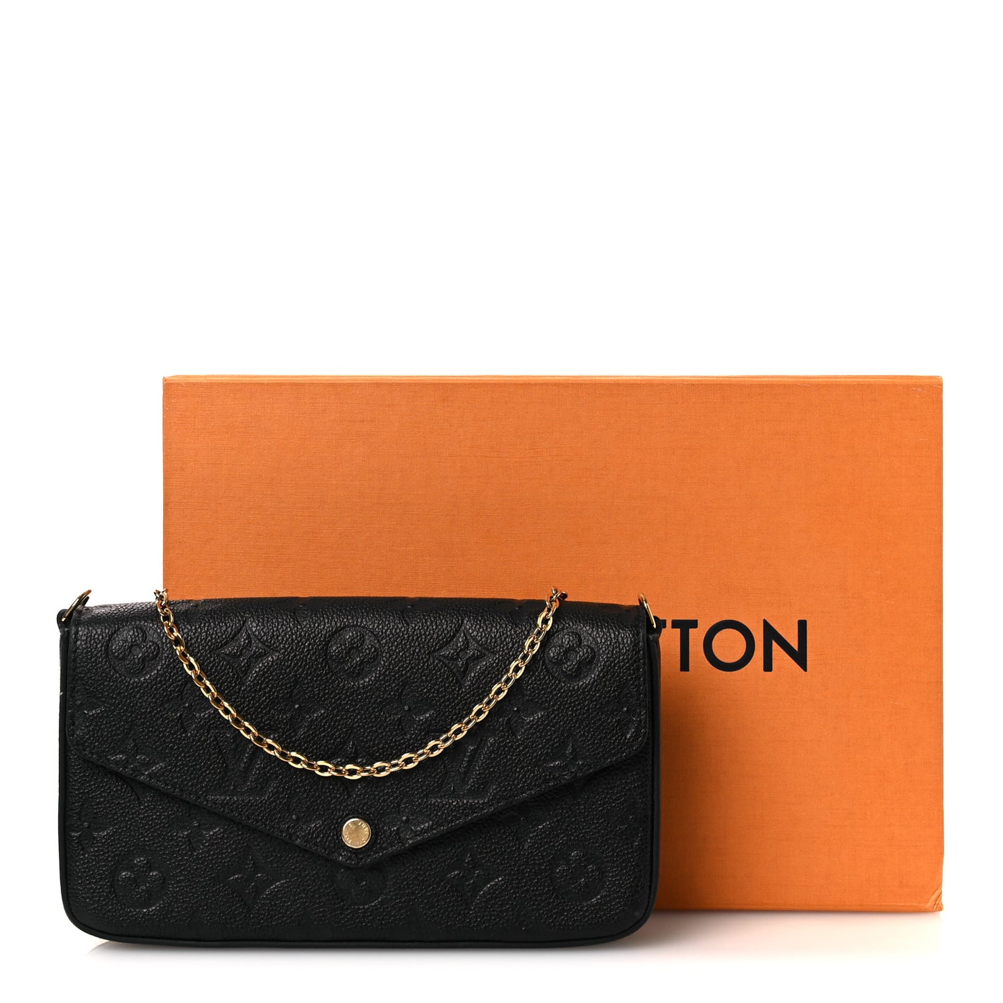 Empreinte Pochette Felicie Chain Wallet Black