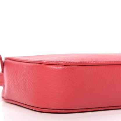Balenciaga Calfskin Logo S Everyday Camera Bag Rouge Lantern Black 6 of 10