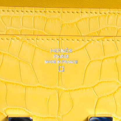 Hermes Matte Alligator Constance Wallet Mimosa 7 of 8