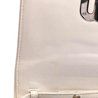 Miu Miu Nappa Matelasse Crystal Embellished Shoulder Bag White 13 of 13