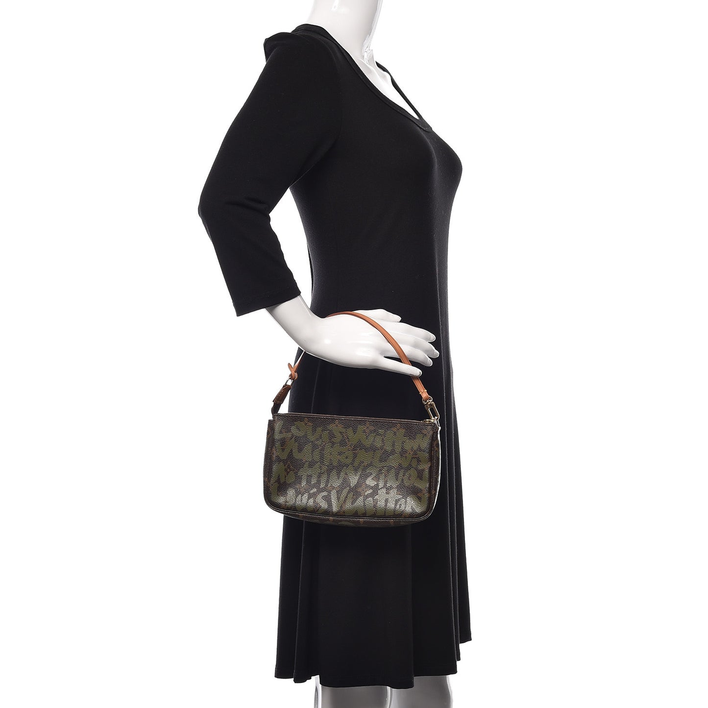 Monogram Graffiti Pochette Accessories Kaki