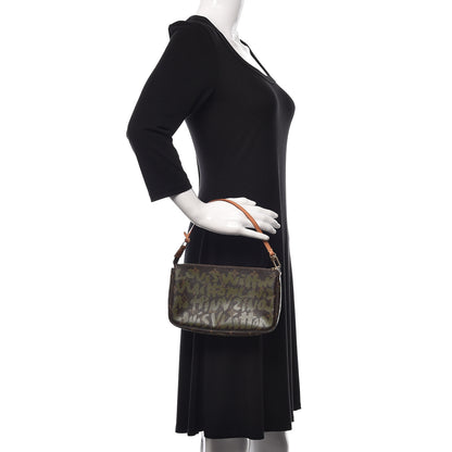 Louis Vuitton Monogram Graffiti Pochette Accessories Kaki 2 of 8
