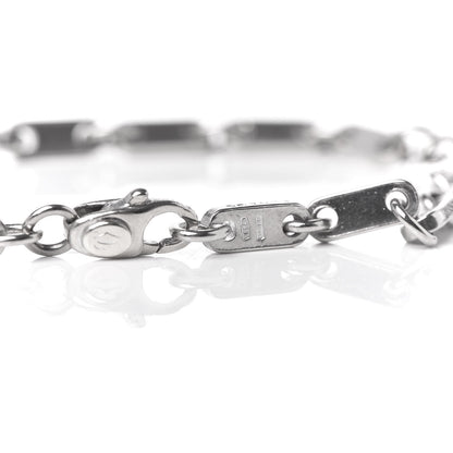 Cartier 18K White Gold 3.5mm Fidelity Link Bracelet 5 of 6