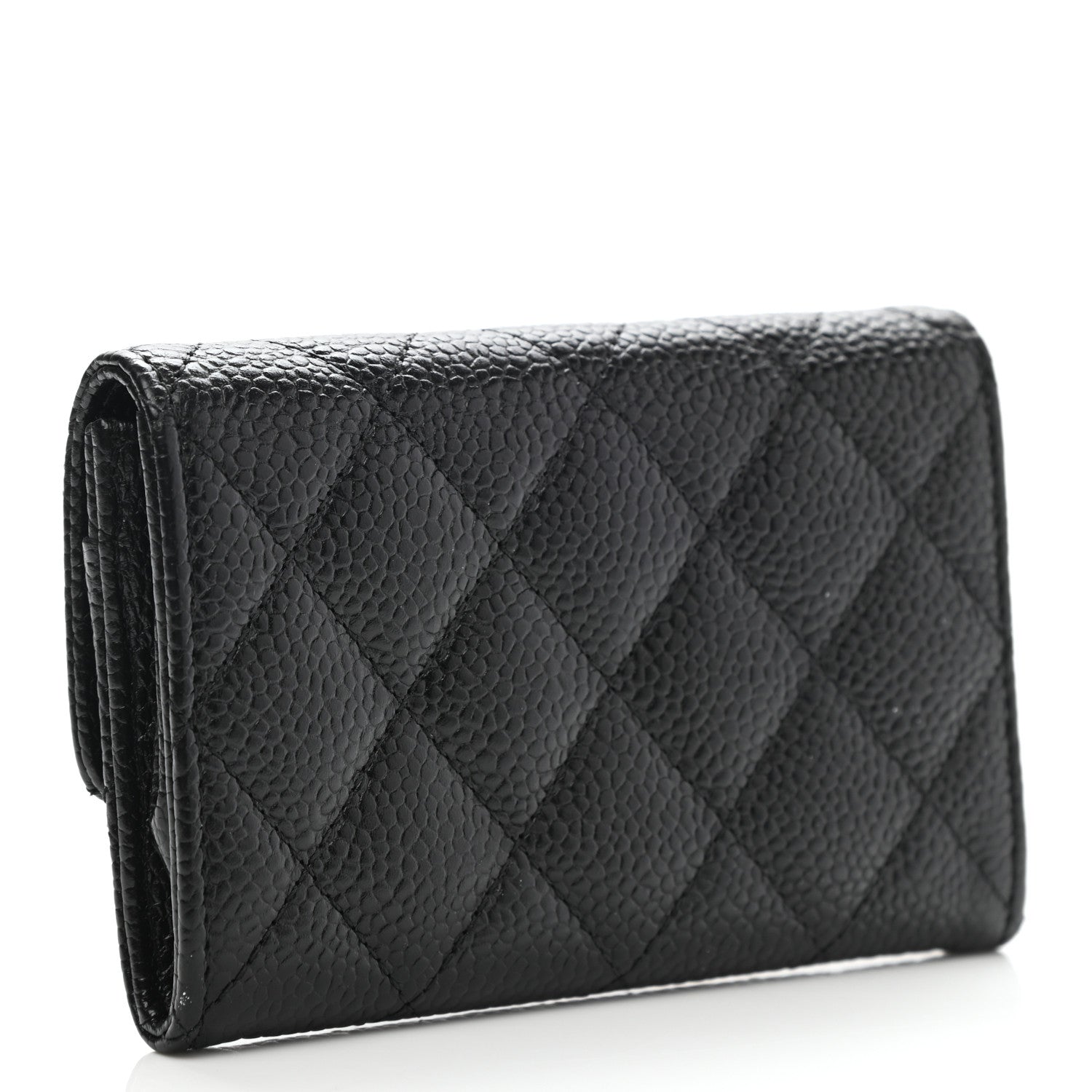 Chanel Caviar Quilted Flap Card Holder Black 2 of 8
