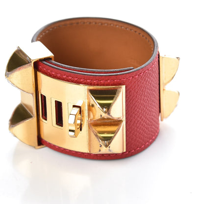 Hermes Epsom Collier de Chien CDC Bracelet S Rouge Casaque 7 of 8