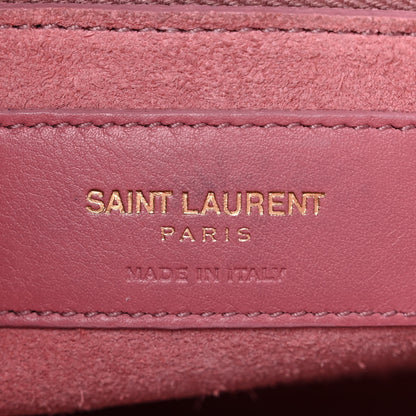 Saint Laurent Calfskin Small Sac De Jour Dark Rose 6 of 12
