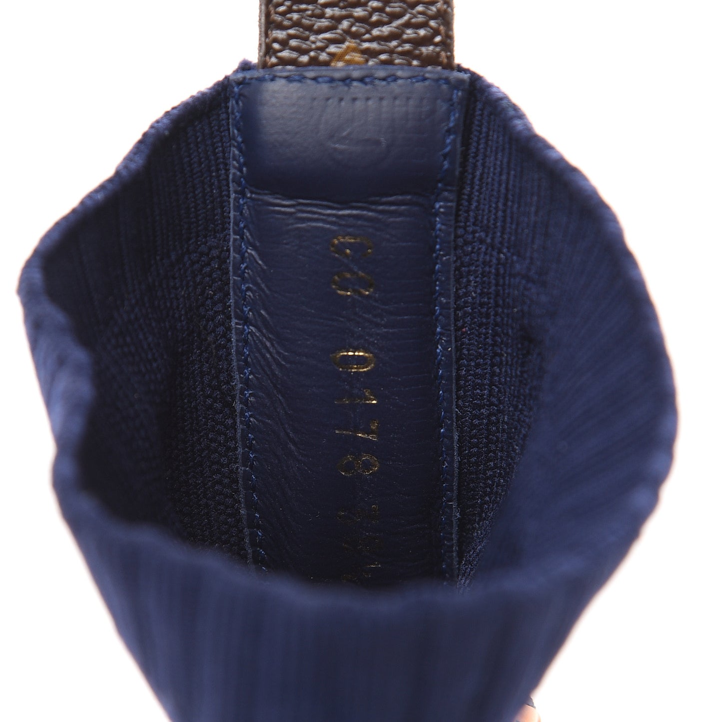 Stretch Fabric LV Black Heart Sock Sneaker 38 Marine