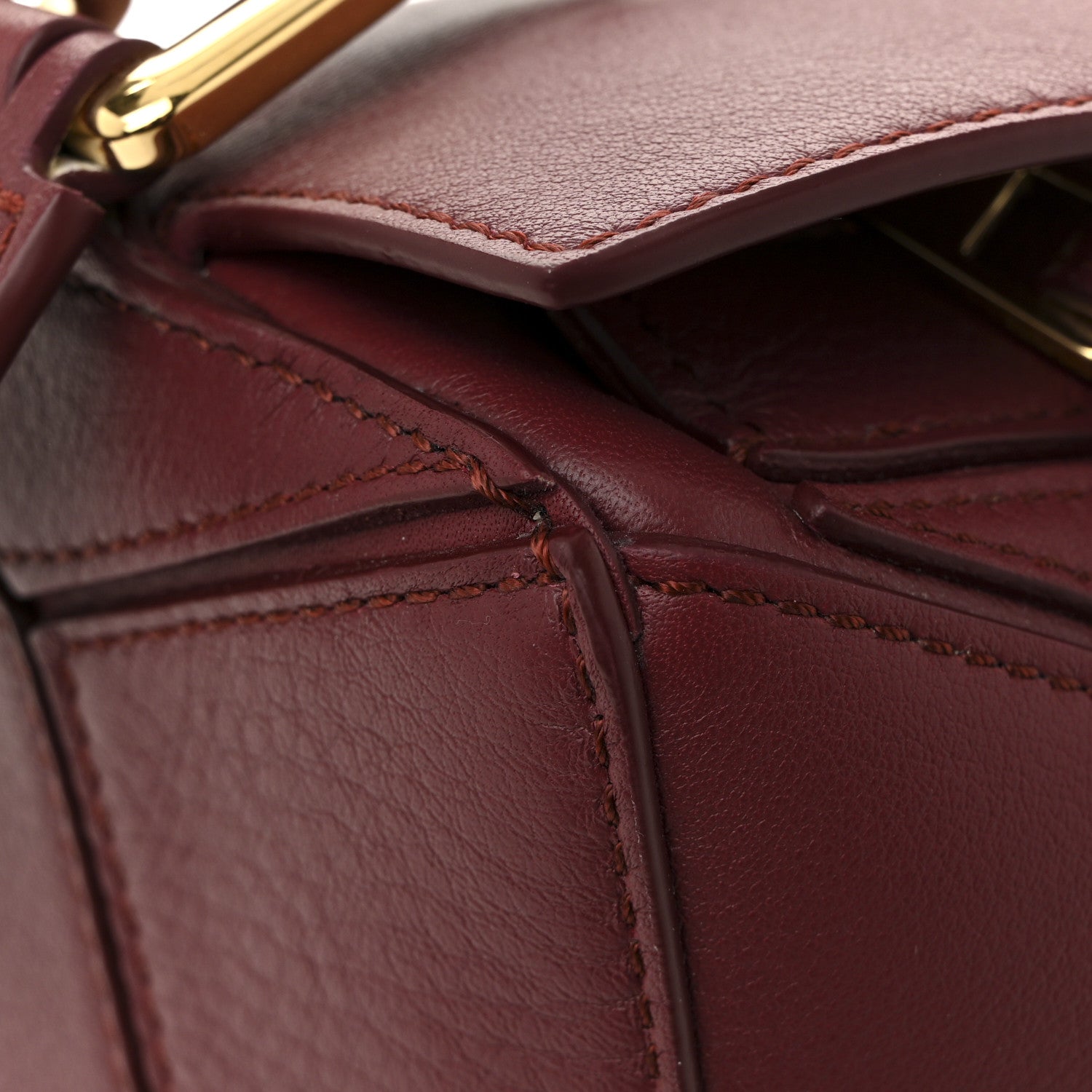 Loewe Calfskin Small Puzzle Bag Wild Berry 12 of 14