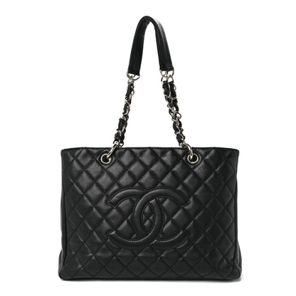 Chanel Caviar Quilted Grand Shopping Tote GST Black 1 of 11