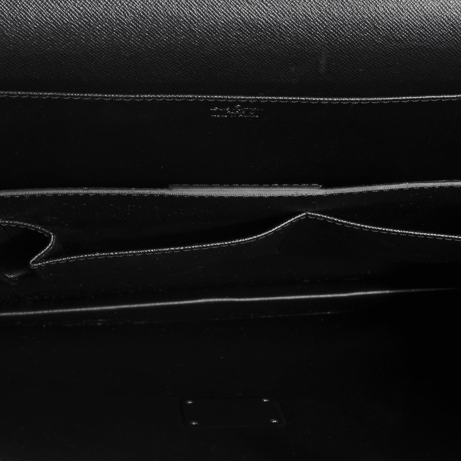 Louis Vuitton Taiga Serviette Moskova 2 Soufflets Briefcase Ardoise 5 of 7