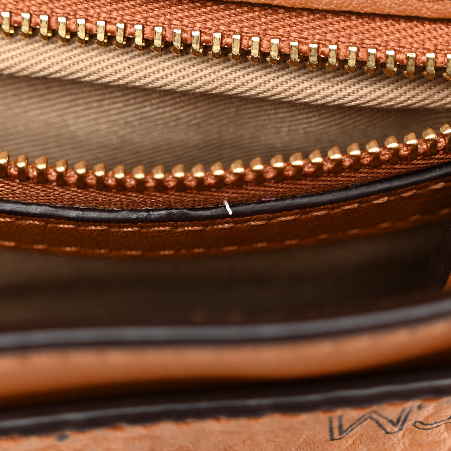 MCM Visetos Millie Wallet On Chain Cognac 12 of 12