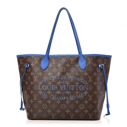 Louis Vuitton Monogram Articles de Voyage Ikat Neverfull MM Grand Blue 1 of 14