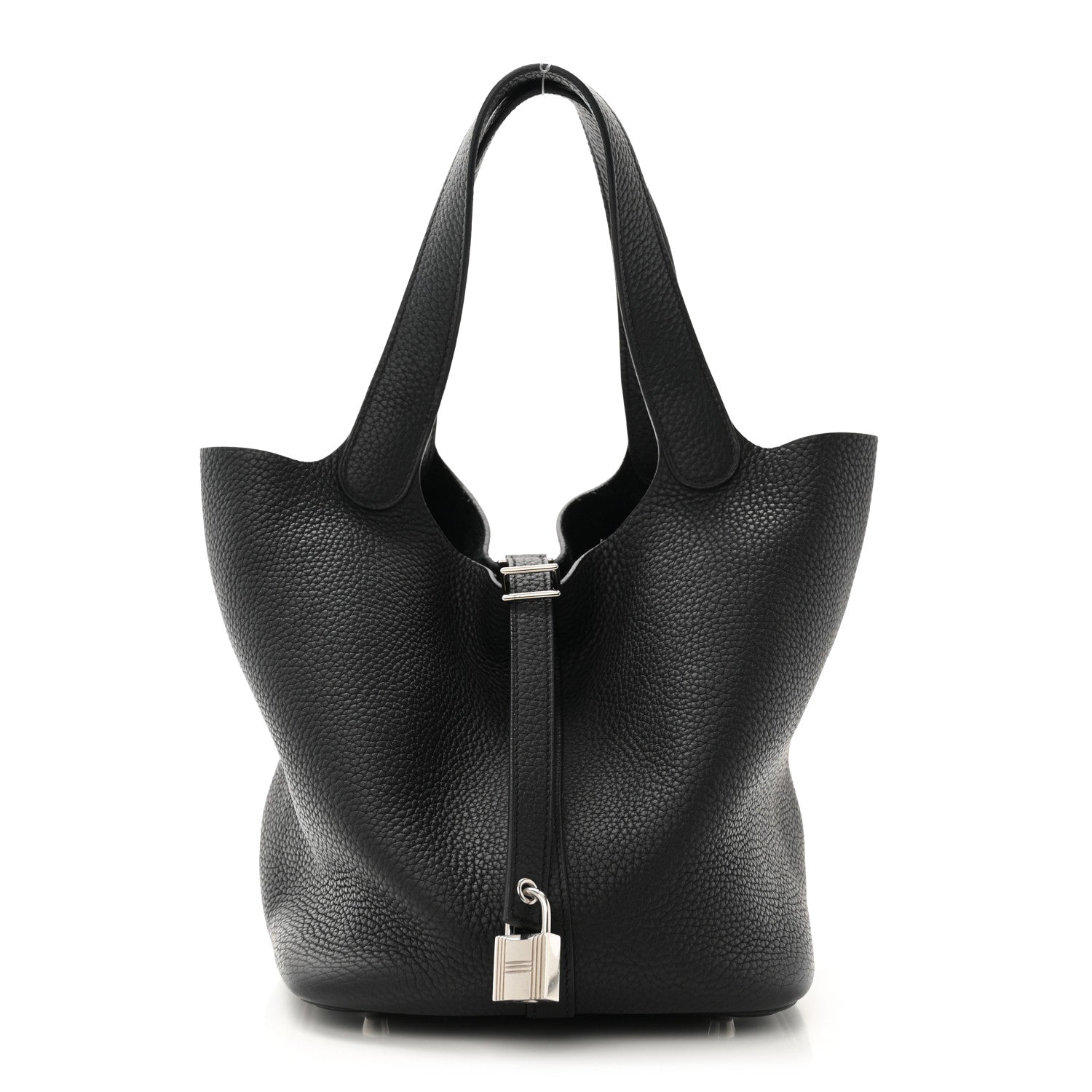 Hermes Taurillon Clemence Picotin Lock 22 MM Black 1 of 10