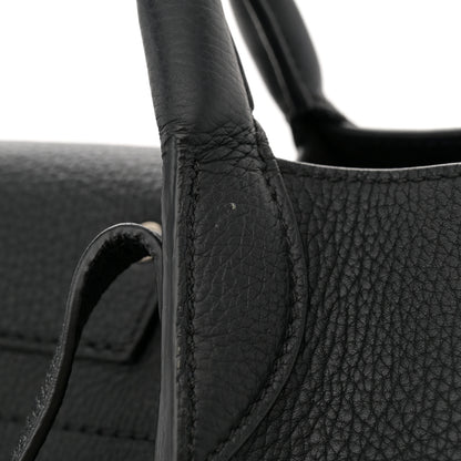 Celine Supple Grained Calfskin Small Long Strap Big Bag Black 15 of 16