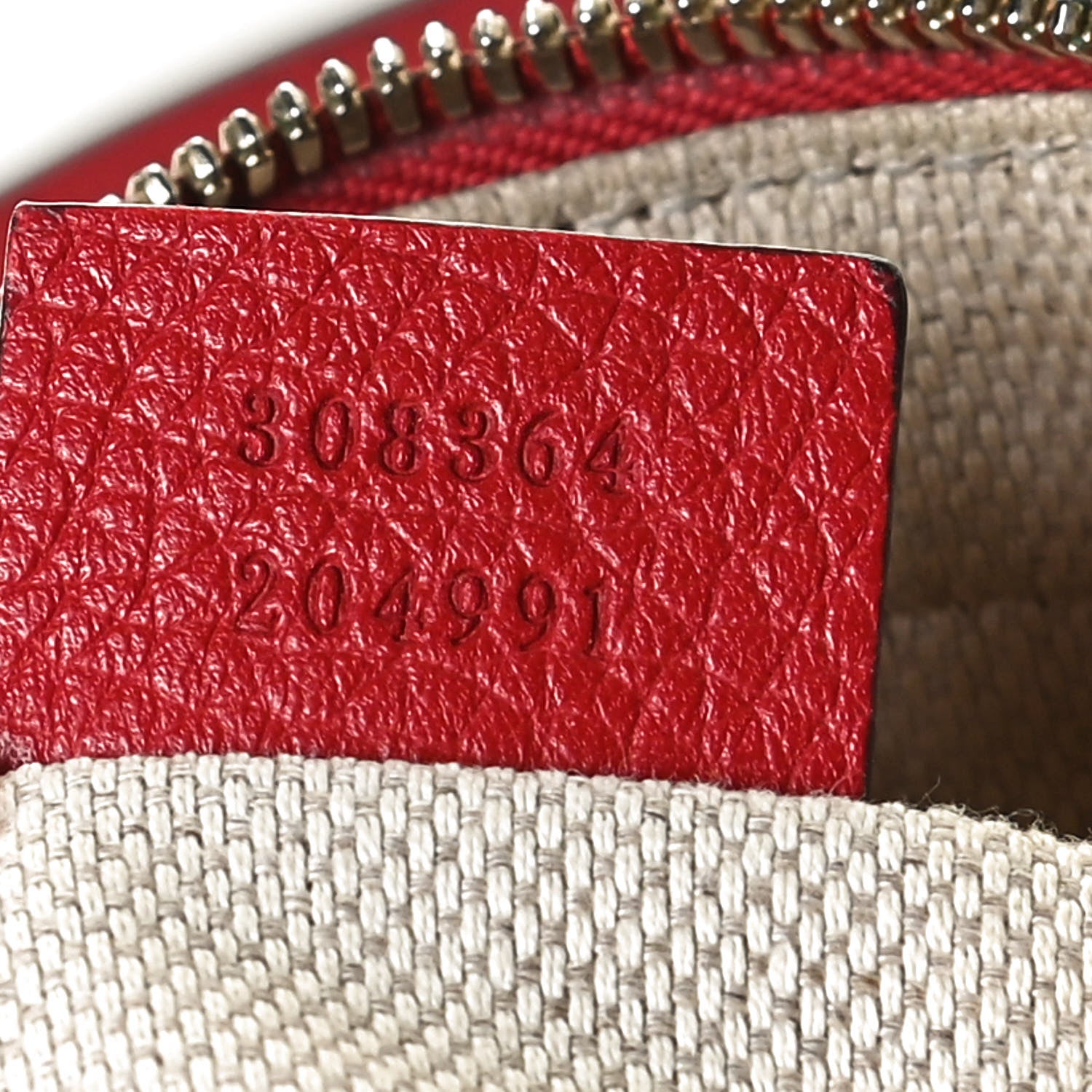 Gucci Pebbled Calfskin Small Soho Disco Bag Tabasco Red 7 of 16
