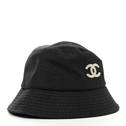 Chanel Cotton CC Bucket Hat S Black 3 of 8