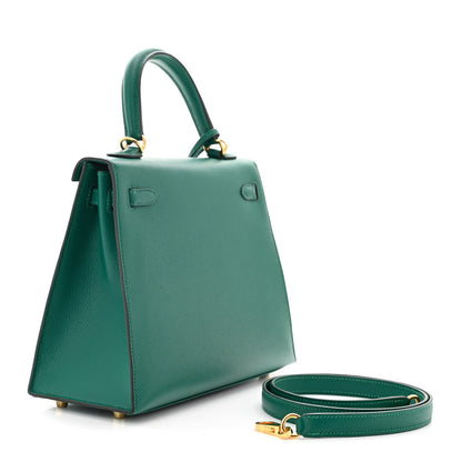 Hermes Epsom Kelly Sellier 25 Malachite 3 of 11