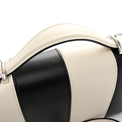 Gucci Senna Calfskin Lines Petite GG Top Handle Shoulder Bag Black Mystic White 11 of 11