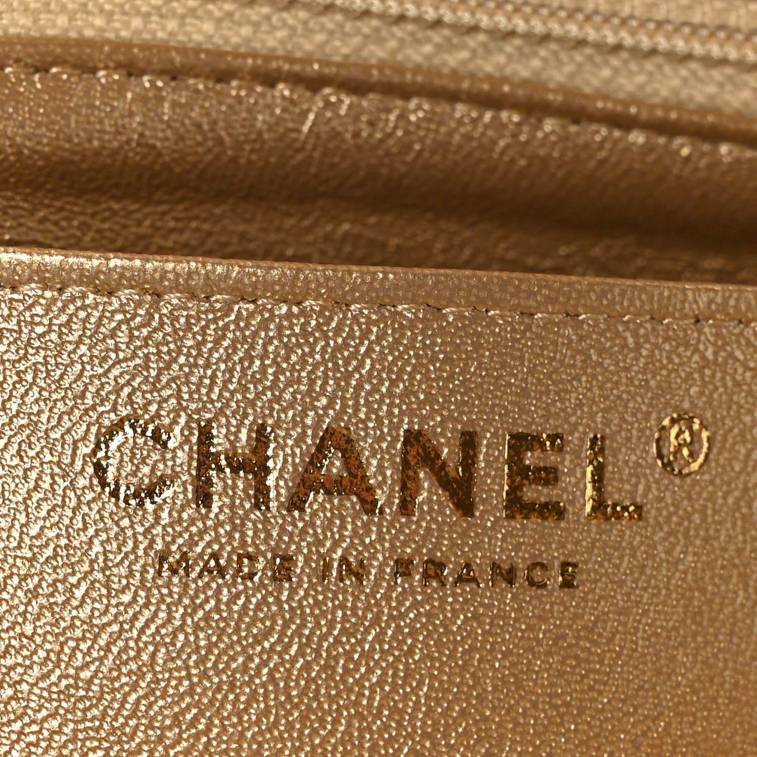 Chanel Metallic Lambskin Quilted Mini Square Flap Gold 6 of 10
